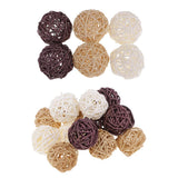 Maxbell 21 Pieces Wicker Rattan Balls Home Christmas Wedding Party Decorative Crafts