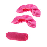 Maxbell Ice Hockey Figure Skate Terry Blade Covers Soakers Guards Cleaner Pink