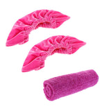 Maxbell Ice Hockey Figure Skate Terry Blade Covers Soakers Guards Cleaner Purple