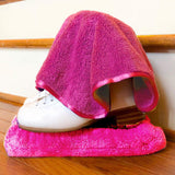 Maxbell Ice Hockey Figure Skate Terry Blade Covers Soakers Guards Cleaner Purple