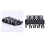 Maxbell 18Pieces/ 2Sets 5mm-13mm Hex Socket Sleeve Nozzles Nut Driver Set