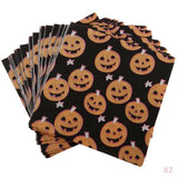 Maxbell 40pcs Happy Halloween Pumpkin Paper Napkin Disposable Napkin Tableware Decor