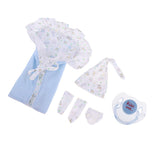 Maxbell Cotton Hat Blanket Underpants Socks Magnetic Pacifier for Newborn Baby Doll