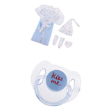 Maxbell Cotton Hat Blanket Underpants Socks Magnetic Pacifier for Newborn Baby Doll