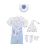 Maxbell Cotton Hat Blanket Underpants Socks Magnetic Pacifier for Newborn Baby Doll