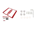 Maxbell 2Pcs 12"x6" License Plate Frame w/8X Rhinestone Screws Caps Kit