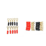 Maxbell 10 Pairs 8 AWG Car Audio Power Ground Wire Ring &Fork Terminal Connector