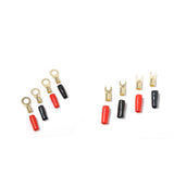 Maxbell 10 Pairs 8 AWG Car Audio Power Ground Wire Ring &Fork Terminal Connector