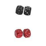 Maxbell 2Pcs Dice Valve Stem Caps Motorcycle Car Truck Bike Tire Wheel Cover