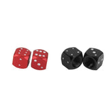 Maxbell 2Pcs Dice Valve Stem Caps Motorcycle Car Truck Bike Tire Wheel Cover