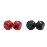 Maxbell 2Pcs Dice Valve Stem Caps Motorcycle Car Truck Bike Tire Wheel Cover
