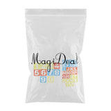 Maxbell 36 Pieces Arabic Numbers & Alphabet Drawing Template Stencils Ruler for Kids