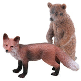 Maxbell Realistic Red   & Bear Wild Animal Model Figure Figurine Kids Toy Gift