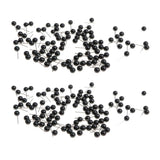 Maxbell 200 Pieces Black Glass Eyes Kits for Needle Felting Bear Dolls Toy 4mm & 5mm