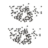 Maxbell 200 Pieces Black Glass Eyes Kits for Needle Felting Bear Dolls Toy 4mm & 5mm