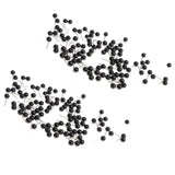 Maxbell 200 Pieces Black Glass Eyes Kits for Needle Felting Bear Dolls Toy 4mm & 5mm