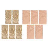 Maxbell 10 Sheets Gold Leaf Gilding Foil Paper for DIY Craft 7x14cm Gold/Rose gold