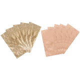 Maxbell 10 Sheets Gold Leaf Gilding Foil Paper for DIY Craft 7x14cm Gold/Rose gold