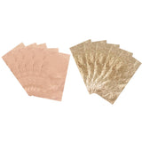 Maxbell 10 Sheets Gold Leaf Gilding Foil Paper for DIY Craft 7x14cm Gold/Rose gold