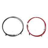 Maxbell 2Pcs 21Ft Throttle Shift Control Cable for Yamaha Outboard Red & Black