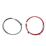 Maxbell 2Pcs 19Ft Throttle Shift Control Cable for Yamaha Outboard Red & Black
