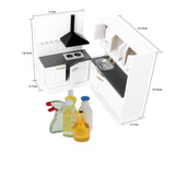 Maxbell 1/12 Dollhouse Miniature Kitchen Set Decor Doll House Decoration Accessories