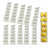 Maxbell 10Pcs Bowtie Fondant Cake Mould Silicone Candy Chocolate Mold Decor DIY