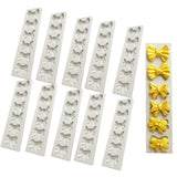 Maxbell 10Pcs Bowtie Fondant Cake Mould Silicone Candy Chocolate Mold Decor DIY