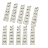 Maxbell 10Pcs Bowtie Fondant Cake Mould Silicone Candy Chocolate Mold Decor DIY