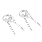 Maxbell 2Pcs Awning Tent Poles Rings with 2 Pins for Outdoor Camping Hiking Travel