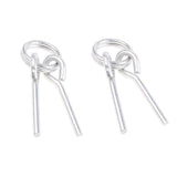 Maxbell 2Pcs Awning Tent Poles Rings with 2 Pins for Outdoor Camping Hiking Travel