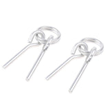 Maxbell 2Pcs Awning Tent Poles Rings with 2 Pins for Outdoor Camping Hiking Travel