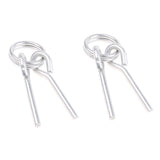 Maxbell 2Pcs Awning Tent Poles Rings with 2 Pins for Outdoor Camping Hiking Travel