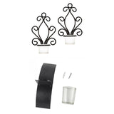 Maxbell 4Pcs Wall Candle Sconce Pillar Candle Holders Elegant Tea Light Candlestick