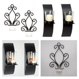 Maxbell 4Pcs Wall Candle Sconce Pillar Candle Holders Elegant Tea Light Candlestick