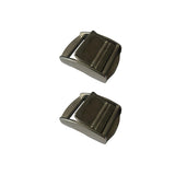 Maxbell 2Pieces 25mm 316 Stainless Steel Cam Buckle for Tie-Down Straps