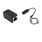 Maxbell Ethernet LAN Connector Adapter+RJ45 M/F Port Splitter & 1X Cat 6 Cable