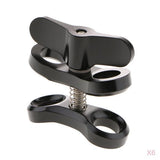 Maxbell 6Pieces Underwater Diving Ball Join Connector Clamp Mount Arm for Flashlight