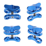 Maxbell 4Pieces Underwater Diving Ball Join Connector Clamp Mount Arm for Flashlight