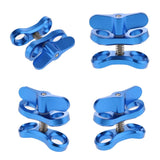 Maxbell 4Pieces Underwater Diving Ball Join Connector Clamp Mount Arm for Flashlight