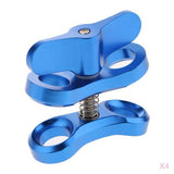 Maxbell 4Pieces Underwater Diving Ball Join Connector Clamp Mount Arm for Flashlight