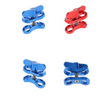 Maxbell 4 Packs Underwater Diving Ball Join Connector Clamp Mount Arm for Flashlight