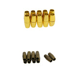 Maxbell 20 Sets Jewelry Findings Leather Cord End Magnetic Clasp Hole Size 4mm