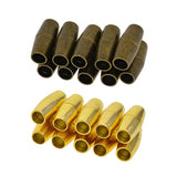 Maxbell 20 Sets Jewelry Findings Leather Cord End Magnetic Clasp Hole Size 4mm