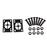 Maxbell 8x Skateboard Mounting Screws with 2x Riser Pad Longboard Hardware 25mm+3mm
