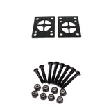 Maxbell 8x Skateboard Mounting Screws with 2x Riser Pad Longboard Hardware 35mm+3mm
