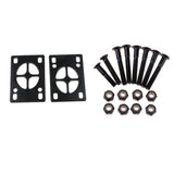 Maxbell 8x Skateboard Mounting Screws with 2x Riser Pad Longboard Hardware 35mm+3mm