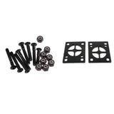 Maxbell 8x Skateboard Mounting Screws with 2x Riser Pad Longboard Hardware 35mm+3mm