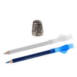Maxbell 3Pcs Tailors Chalk Pencil Dressmaker Pen DIY Craft with Metal Sewing Thimble