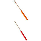 Maxbell 2 x Telescopic Stainless Steel Flagpole Banner Flagpole Guide Pole Length 1m